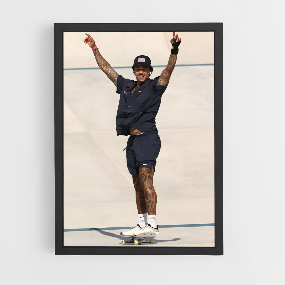 Poster Trickster Nyjah – affiche Skateboard (vue 2)